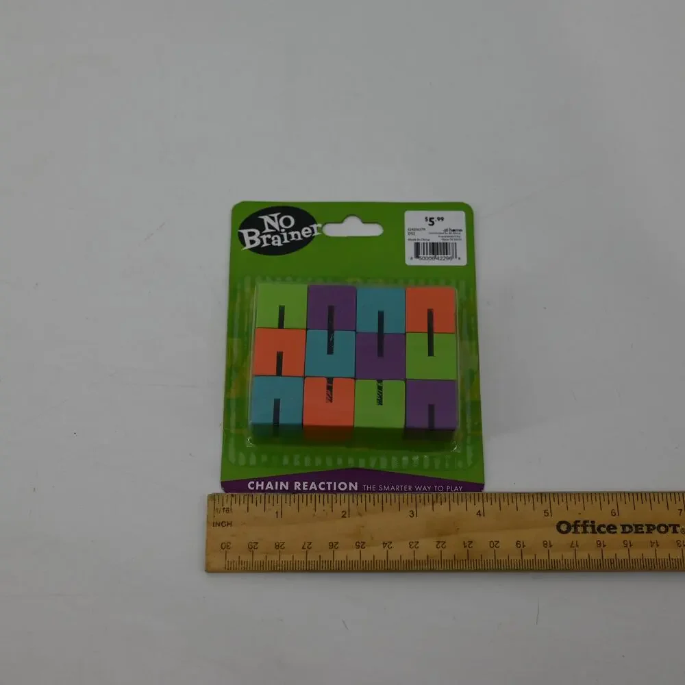 No Brainer Half Full Chain Reaction Puzzle Toy Brain Teaser